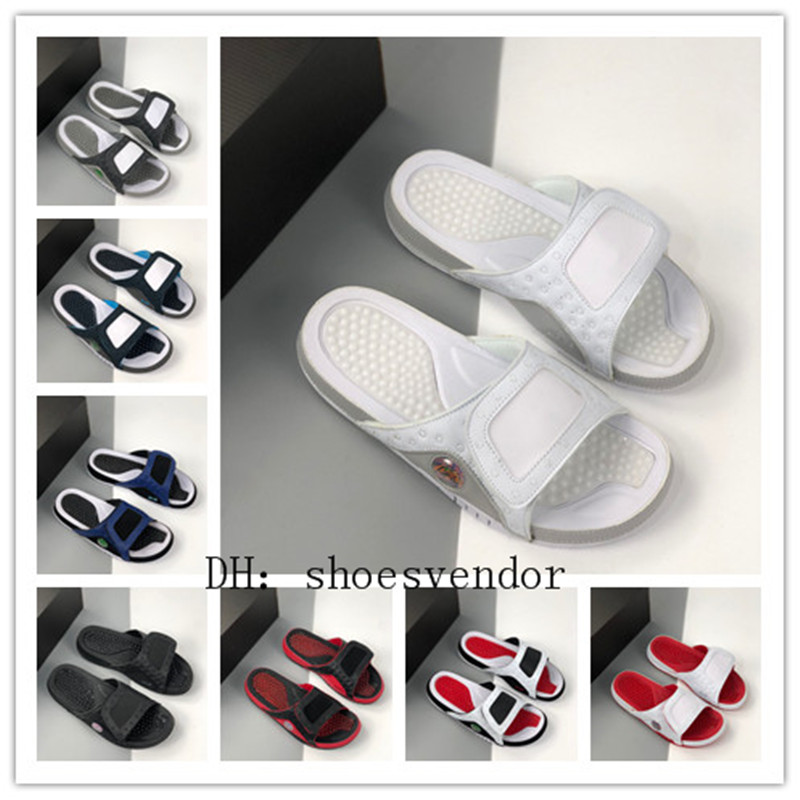 

Air Hydro XIII 13 Retro mens summer beach sandals swimming slippers classic black white platform 23 women indoor bathroom sandal slipper outdoor male casual slide