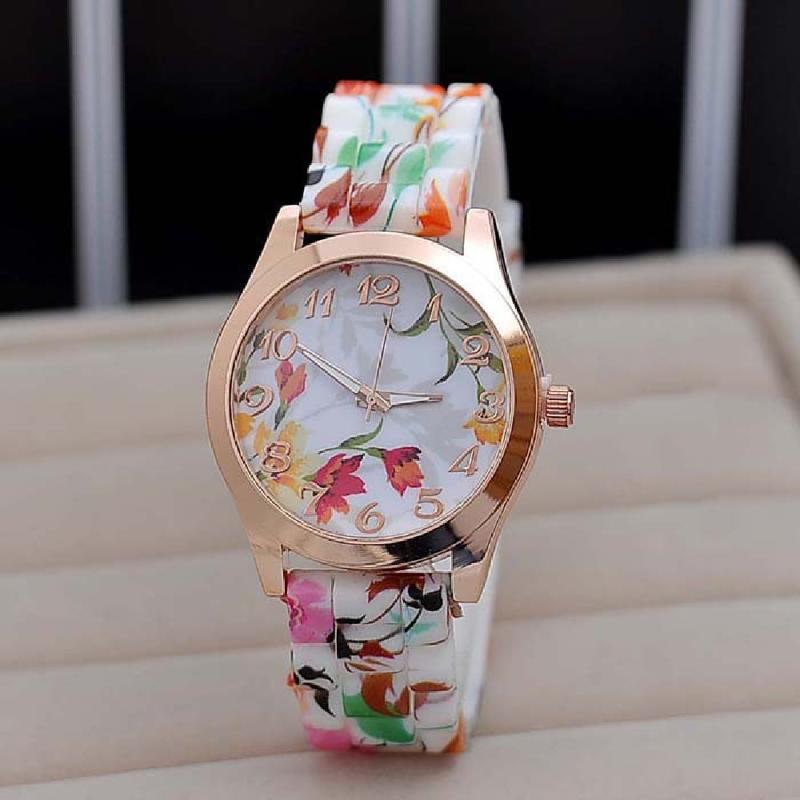 

Wristwatches Explosive Geneva Fashion Print Women Watch Wholesale