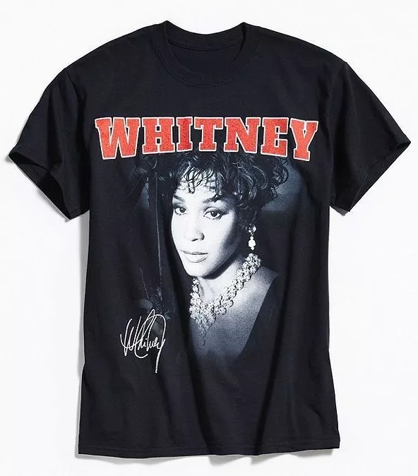 

Whitney Houston WHITNEY T-Shirt NEW 100% Authentic, White;black