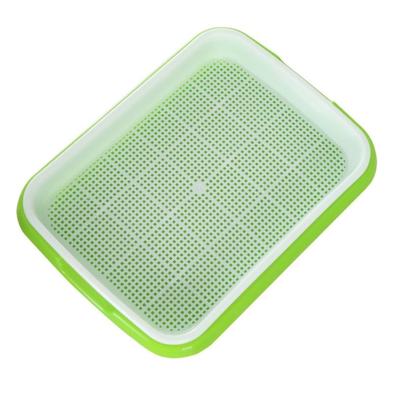 

Planters & Pots Seed Sprouter Tray 2 Layer Soilless Bean Hydroponic Nursery Plate Sprouting Pot Planter Garden Planting Germination Tool