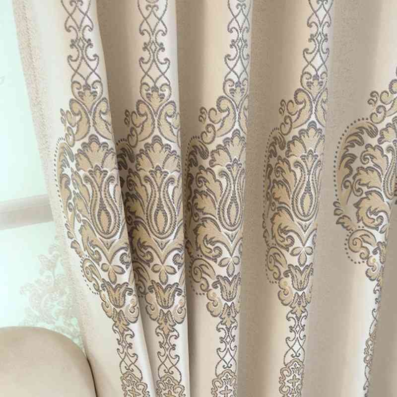 

Plain High Precision Jacquard Shading Curtain Bedroom And For Living Room, Tulle