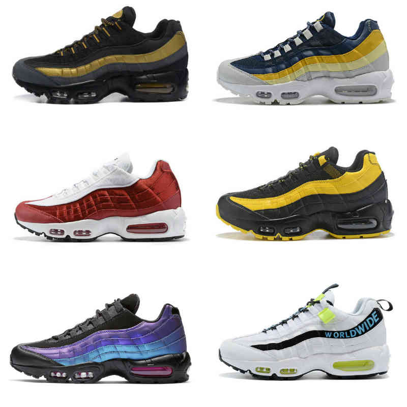 

Top Quality 95 Running Shoes Yin Yang OG Airs Solar Triple Black White Seahawks Particle Grey Neon 95s Laser Fuchsia Red Men Women Sports Sneakers Trainers F05, P004