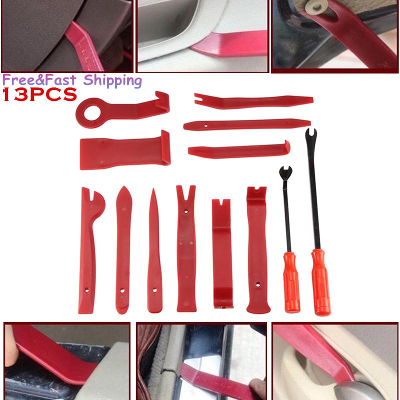 

Professional Hand Tool Sets 13Pcs Car Audio Maintenance Kit Auto Trim Repair Panel Remover Pry Bar Dash Radio Door Clip Tools Set