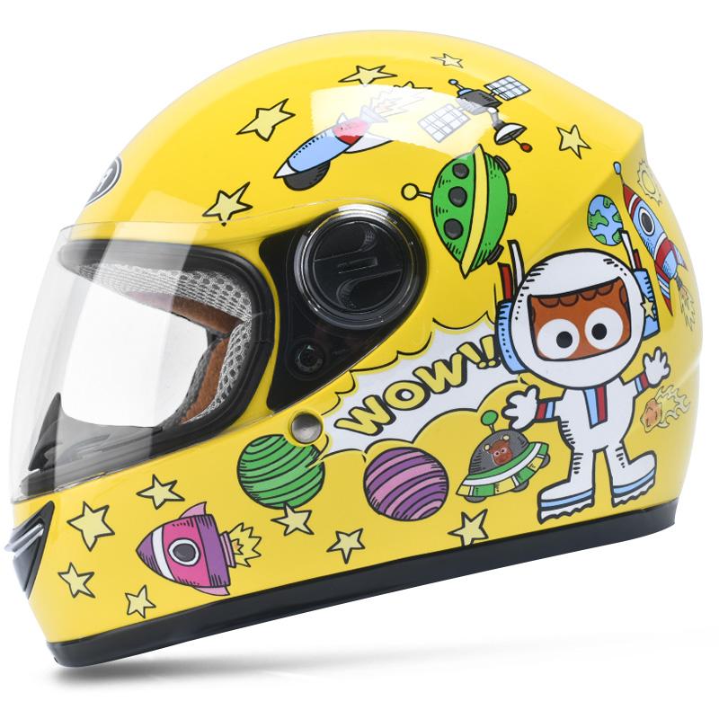 

Motorcycle Children's Helmets Moto Full Face Child Removable Scarf Helmet Motocross Kids 48-55cm