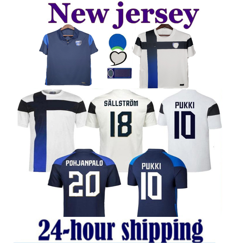 

2021 Finland Soccer Jerseys 21/22 Home Jersey PUKKI SKRABB RAITALA POHJANPALO KAMARA SALLSTROM JENSEN LOD Football Shirts Uniform, Away