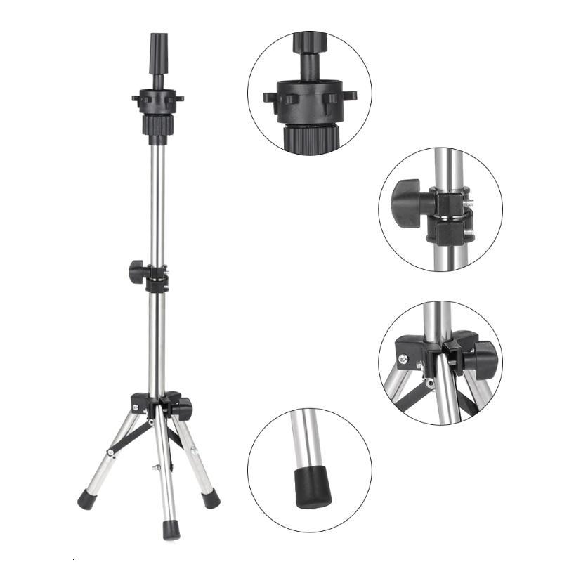 

Adjustable Hairdressing Tripod Mannequin Holder Hairdresser Training Head Mold Clamp False Stand Hair Wig