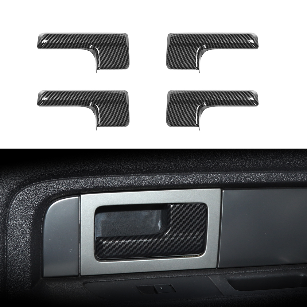 

Interior Door Handle Cover Trim For Ford F150 Raptor 2009-2014 Carbon Fiber 4PCS