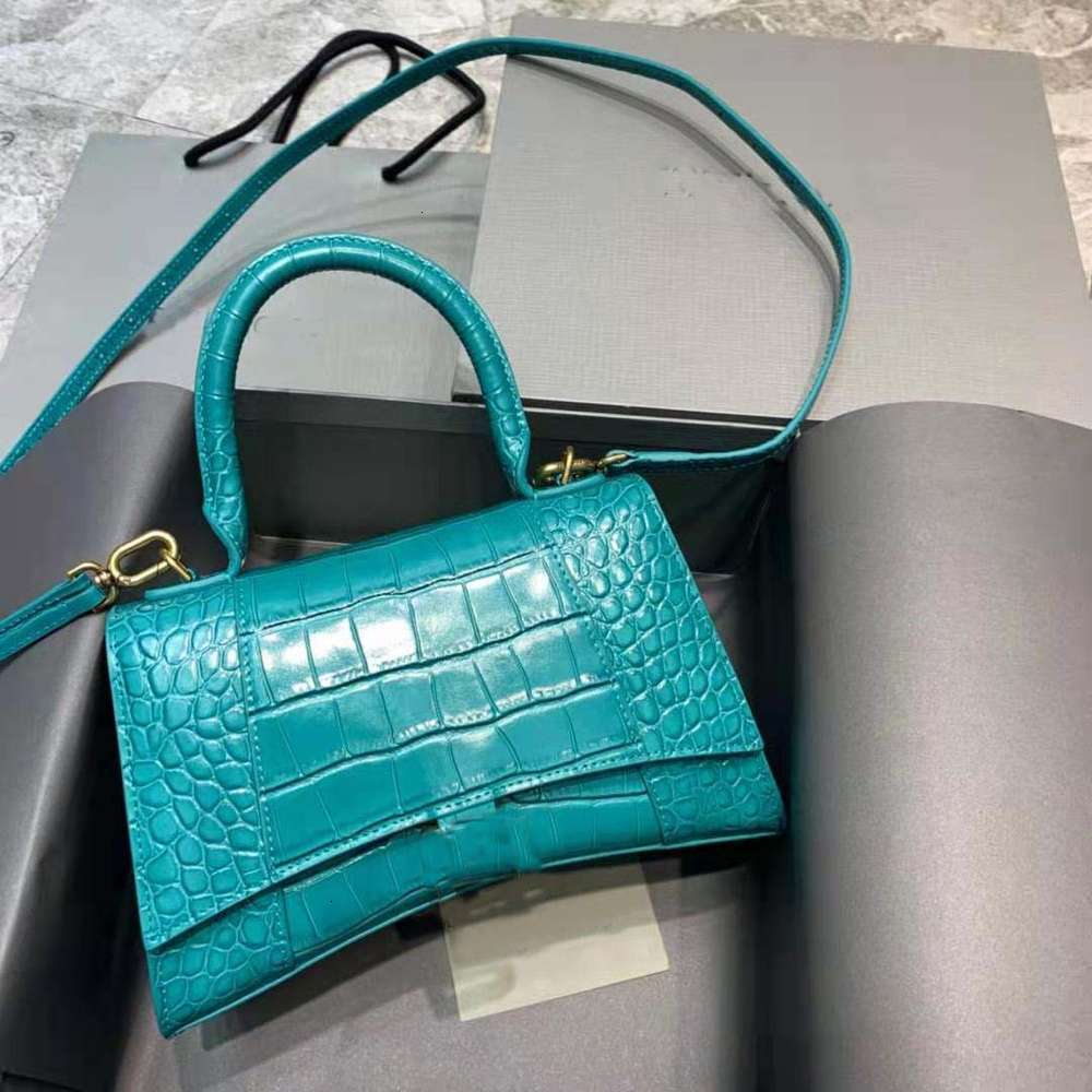 

bag Leather hourglass B family trend One Shoulder Messenger portable arc women's