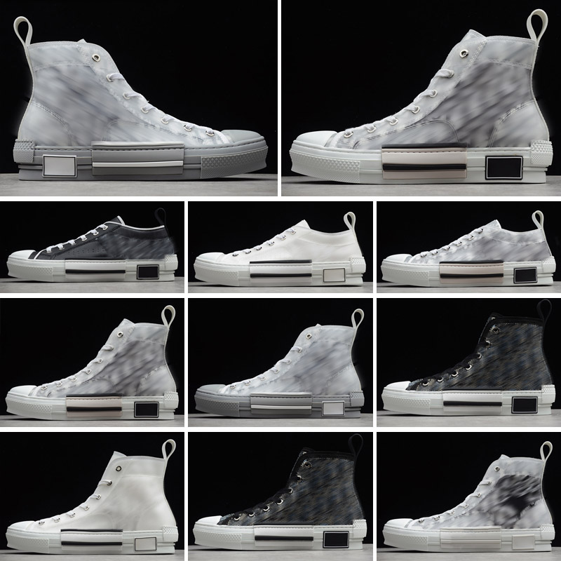 

2022 Designer shoes B23 Sneakers Oblique Mens Sneaker Technical Canvas Leather Women Casual Shoe top Quality Trainers size 35-46, Color 9