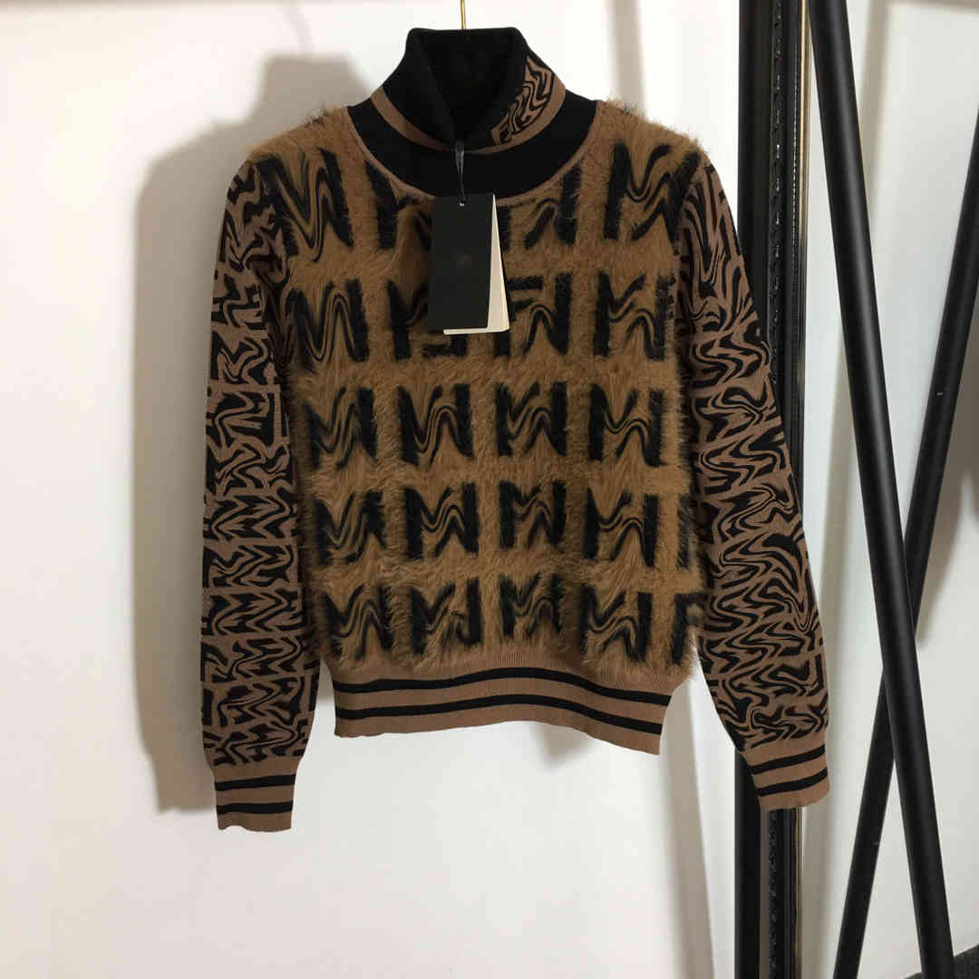 

Women' Sweaters designer Fashion women jackets coat wool knitted mink velvet top quality brand winter coats zipper long sleeve casual womens VC44, Silver