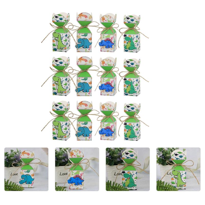 

Gift Wrap 12Pcs Lovely Design Baby Shower Party Candy Biscuit Storage Box