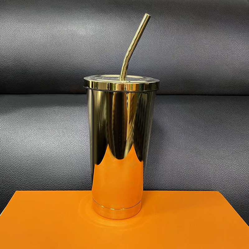 

Laser Golden Vacuum 304 Stainless Steel Sippy Water Bottle Coffee Cup Accompanying Cherry Blossom Series 473ml X12142