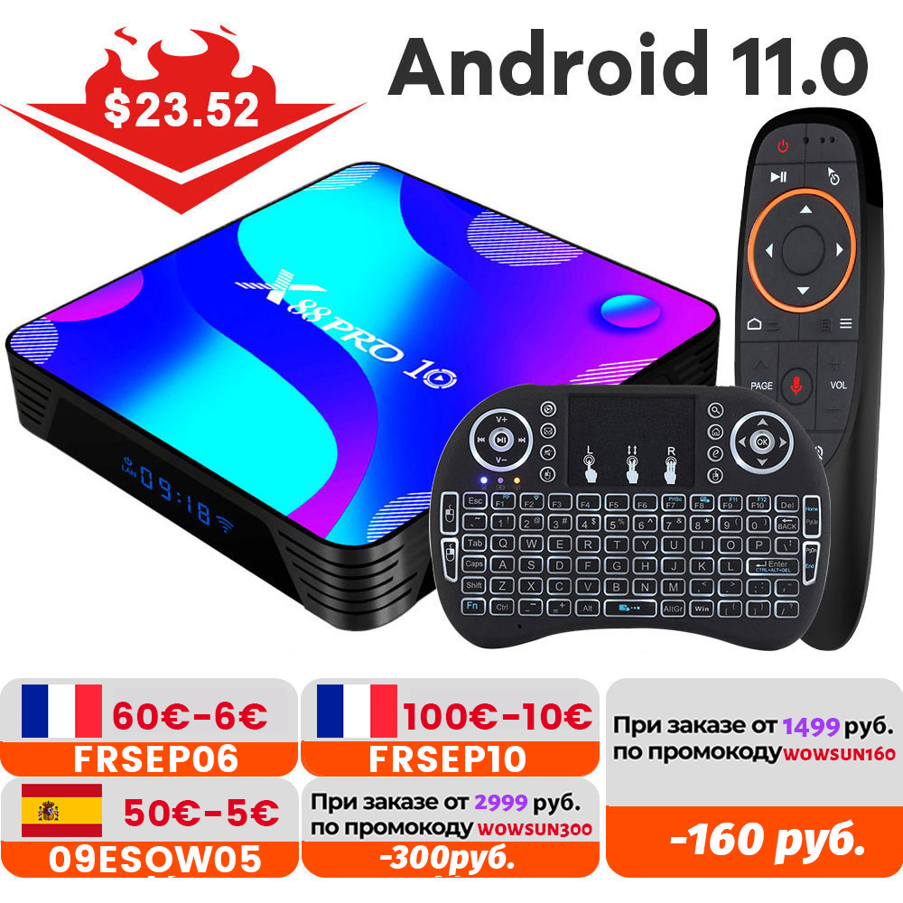 

Android 11.0 TV BOX 4k 3D 2.4G&5.8G Wifi 4k 3D Youtube HDR+ High Qualty Very Fast Box 4GB 32GB 64GB 128G ROM