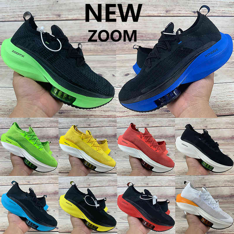 

2020 new zoom alpha watermelon fly next% running shoes mens black electric green bred white orange tour yellow volt knit womens Sneakers