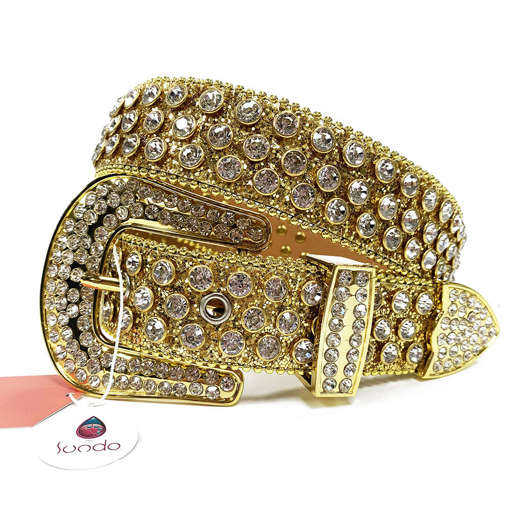 

alligator rhinestone belt Diamond buckles original Solid PU Leather For Women Fashion boys stone belts, Black;brown