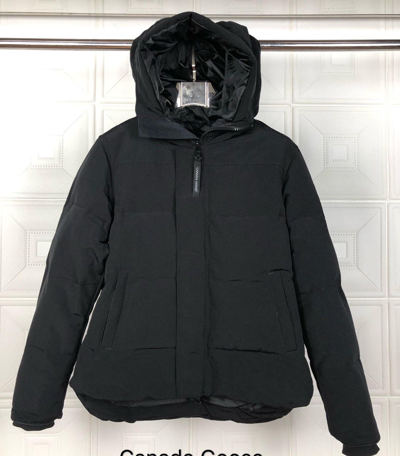 

Winter Mens Canadian Cg Macmillans Parka Goose Down Jacket Warm Outerdoor Coat Wind Waterproof Hood Without Fur Short, Army green