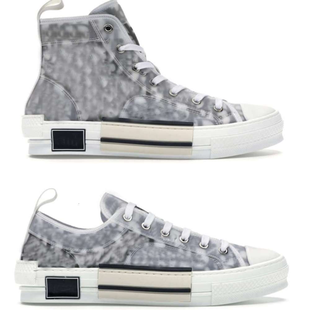 

2021 Authentic B23 HIGH TOP SNEAKERS OBLIQUE Shoes Men Women Outdoor Designer Casual Transparent Letters Low Trainers Canvas With aaronKwok