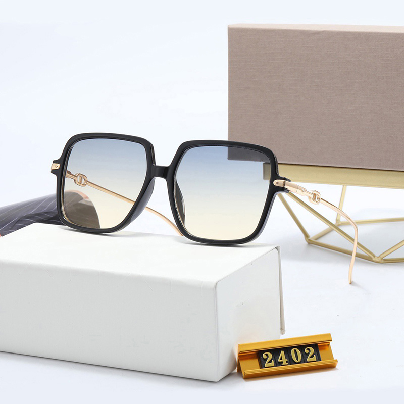 

womens sunglasses Simple generous designer glasses frame square ultra light exquisite metal temple designmodify face comfortable Sweet temperament luxury gifts