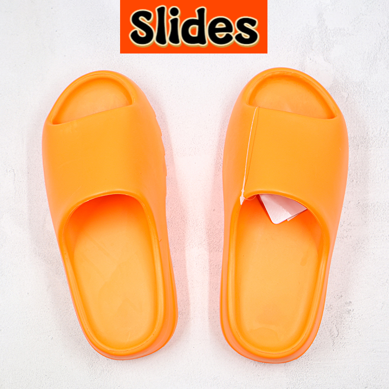 

With Box Slides slipper sandals shoes enflame orange Enfora bone resin soot earth brown triple black Ararat men women designer slide sneakers, Bubble wrap packaging