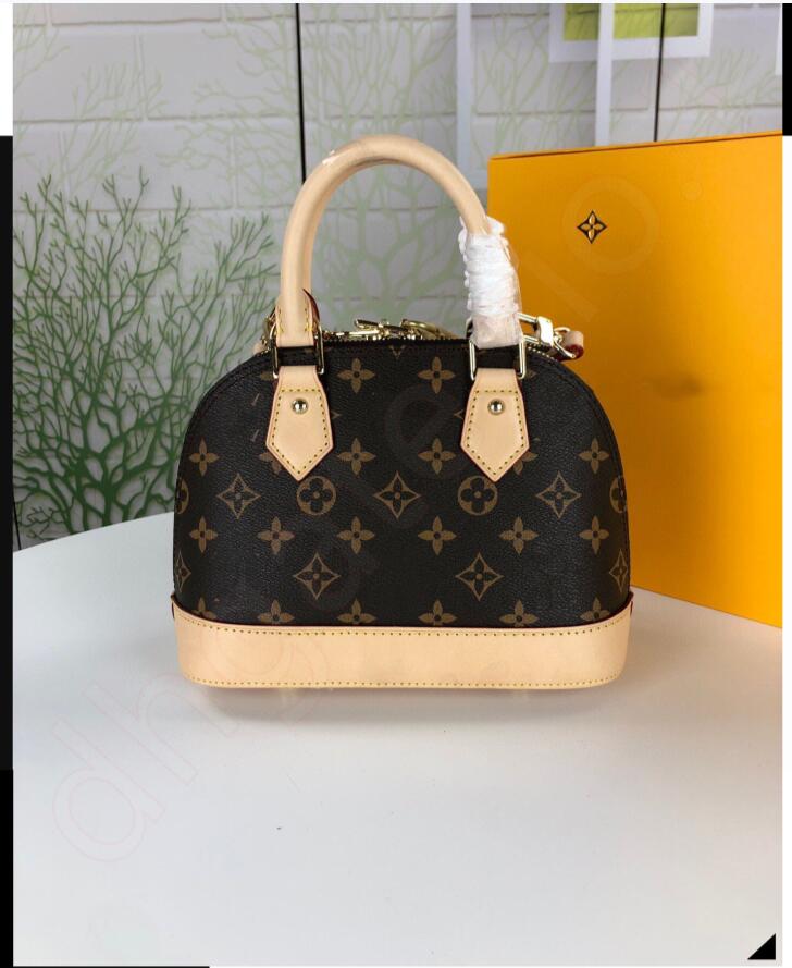 

High quality ALMA BB shell bag women handbag leather flower Embossed shoulder bags crossbody Messenger handbags with GGLVLouis&#