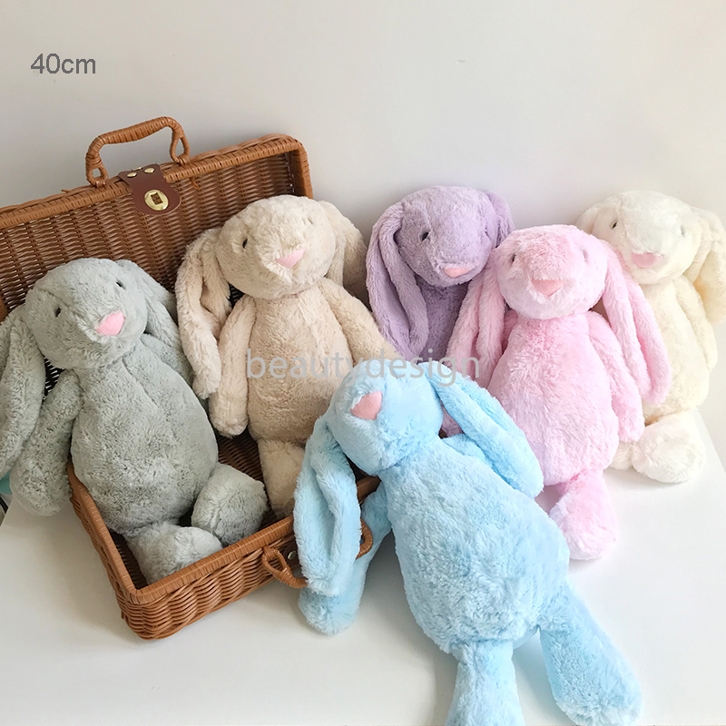 

NEW!!! 40CM Soft Stuffed Animals Kids Long Ear Bunny Rabbit Sleeping Dolls Cute Cartoon Plush Toys Children Birthday Gifts