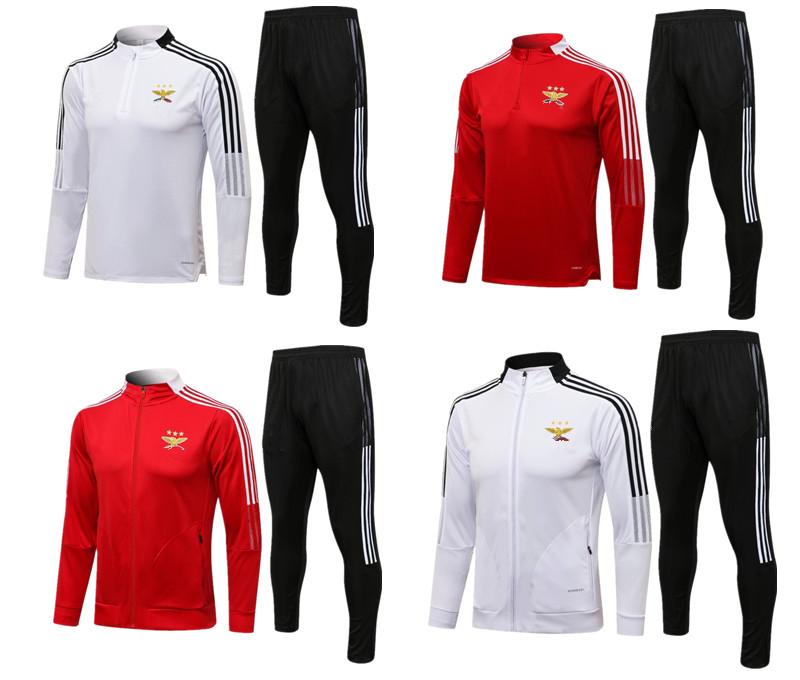 

New 2021 2022 adult long sleeve Sportswear Benficaing tracksuit SEFEROVIC ZIVKOVIC SALVIO ELISEU FEJSA MEN Football shirts, Black