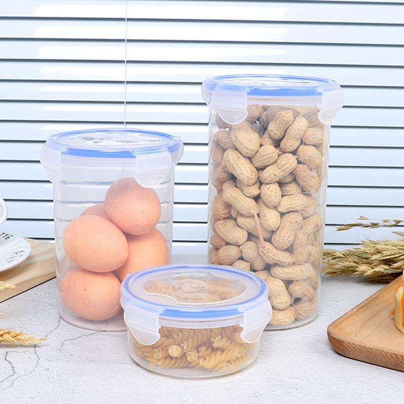 

Storage Bottles & Jars Kitchen Grain Transparent Box Accessories Organizer Bean Jar Storge Plastic Cooking Utensils