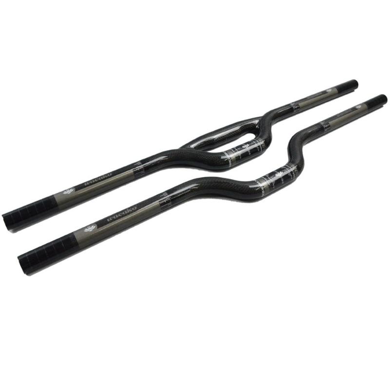 

Bike Handlebars &Components BMX Carbon Fiber Handlebar 25.4/31.8mm Kids' 580/600mm U-shaped/Double-tube Glossy Handle