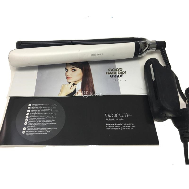 

PLATINUM+ Hair Straighteners Professional Styler Flat Iron Straightener Hair Styling tool Personal Care Black White Color UPS Free