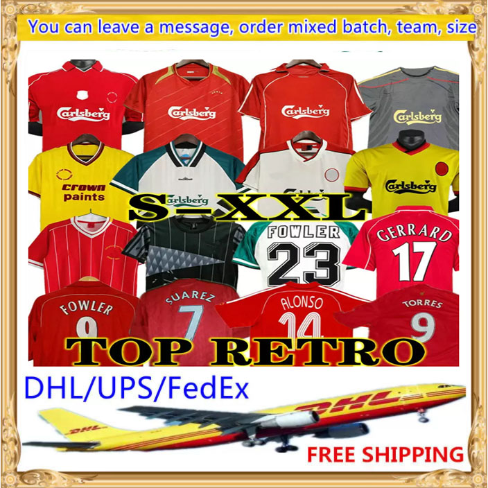 

FOWLER 93 95 Retro Gerrard 04 05 Soccer Jersey Suarez TORRES 1984 DALGLISH Football Shirts McMANAMAN 1989 Maillot 06 07 Barnes 08 09 10 11 01 02 Rush 97 96 85 86 1965, Yellow