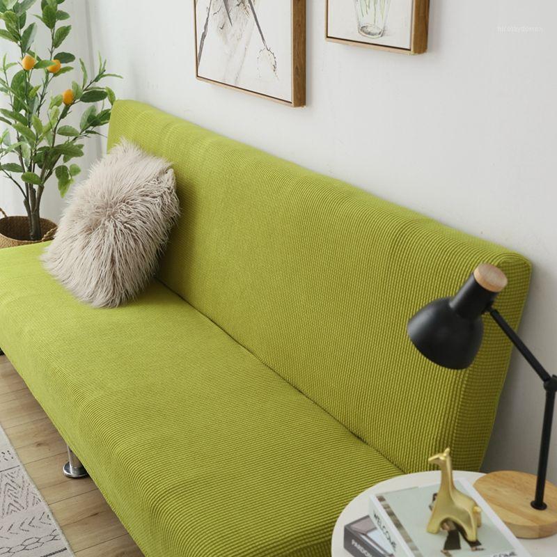 

Chair Covers Polar Fleece Fabric Sofa Bed Cover No Armrest Folding Elastic Couch Slipcovers For Living Room Modern Home