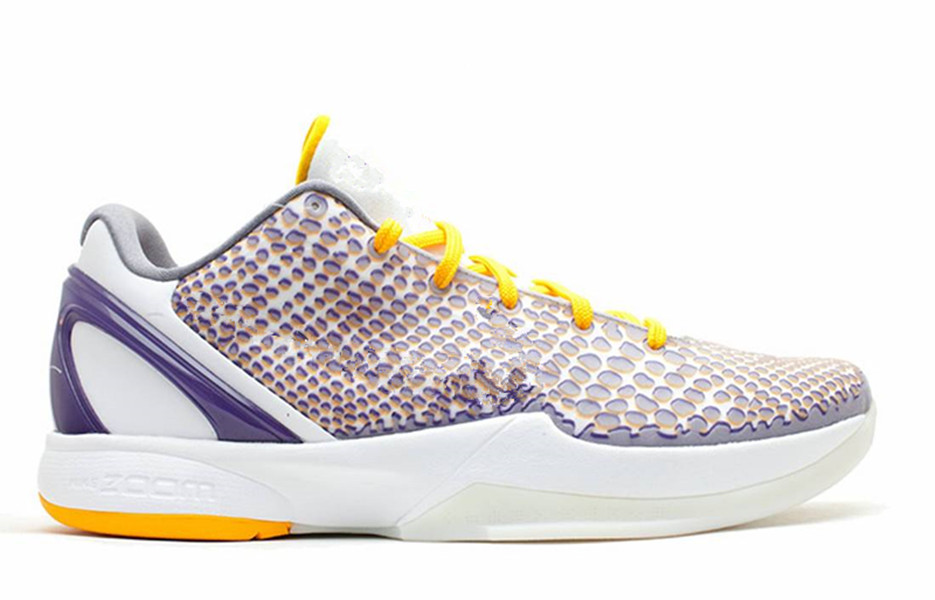 

Black Mamba VI 6 3D Lakers Men Basketball Shoes 2021 Top Quality White Del Sol Pink gray Green Sneakers With Box Size