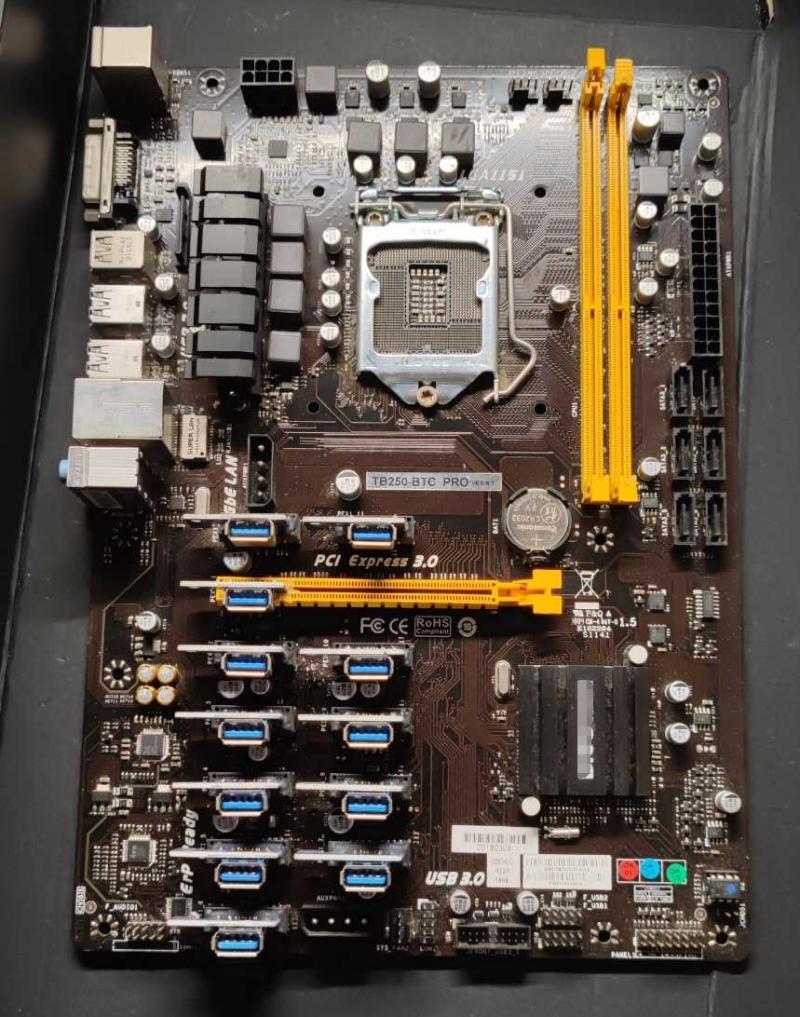

Motherboards TB250-BTC PRO For BIOSTAR CRYPTO-MINING Motherboard