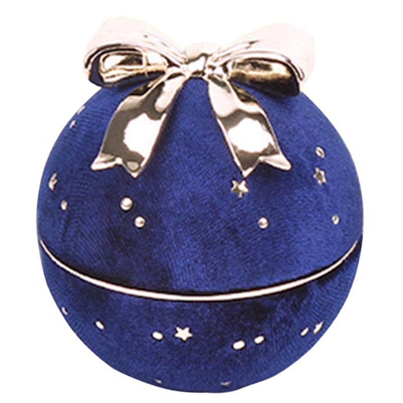 

Jewelry Pouches, Bags Round Gypsophila Corduroy Box Bowknot Packaging Display, Pink;blue