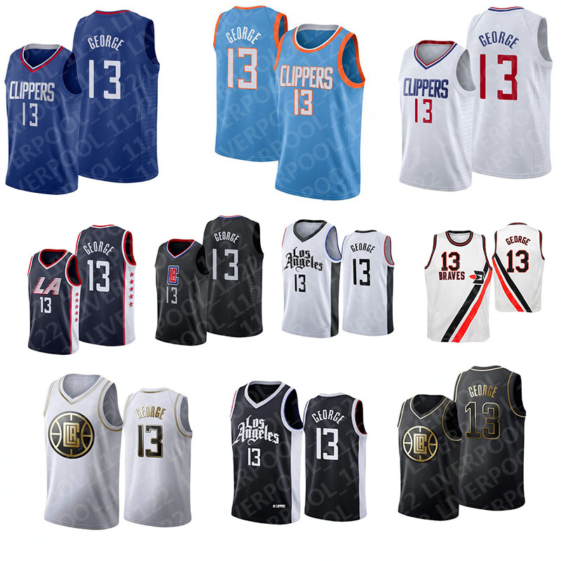 

NCAA Kawhi 2Leonard Men' College Paul 13 George Basketball Jerseys Stitched men Jersey -XXL