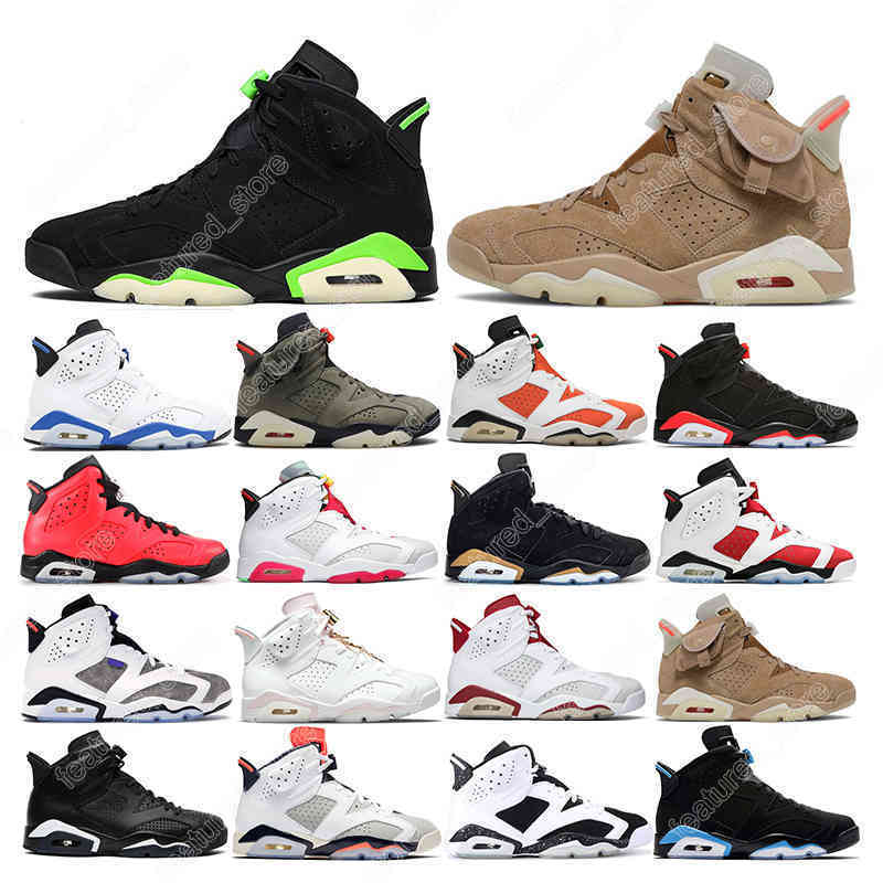 

7-13 men basketball shoes 6s British Khaki Gold Hoops UNC sneakers sports outdoor Hare infrared black cat oreo Sail Brown mens trainers outdoor, 49 gold hoops