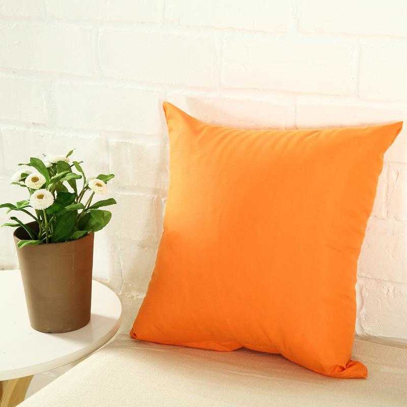 pillowcase pure color polyester white pillow cover cushion cover decor pillow case blank christmas decor gift 45 45cm