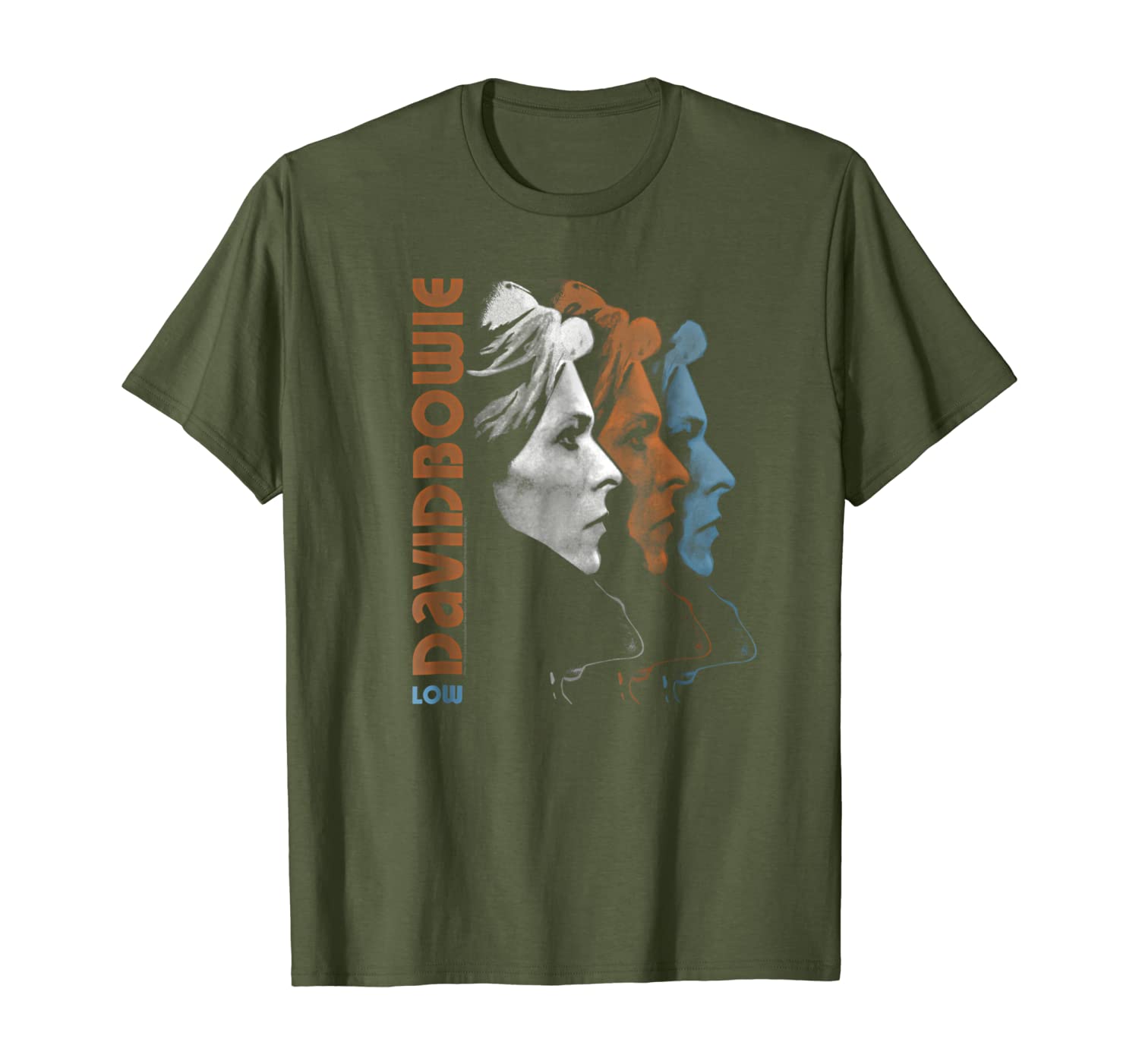 

david bowie - low t-shirt, White;black