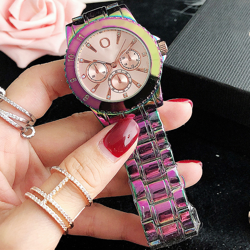 

Brand new fashion colorful youth trend eternal gorgeous watch waterproof 10m zircon watch