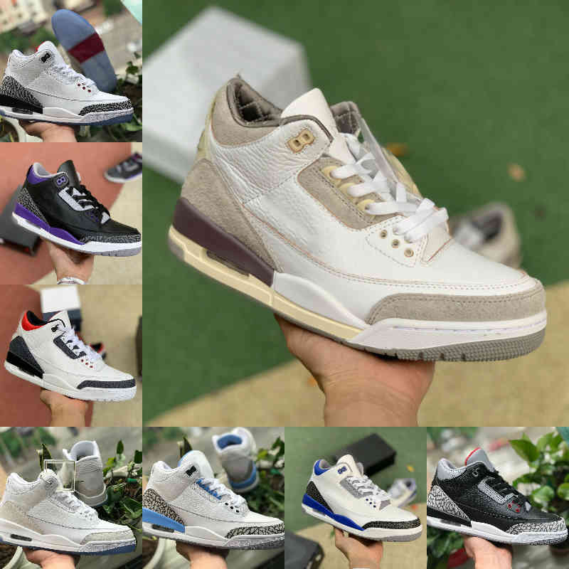 

Jumpman Racer Blue 3 3S Basketball Shoes Mens Cool Grey A Ma Maniere UNC Fragment FREE THROW LINE AS NRG Denim Red Black Cement Pure White S
