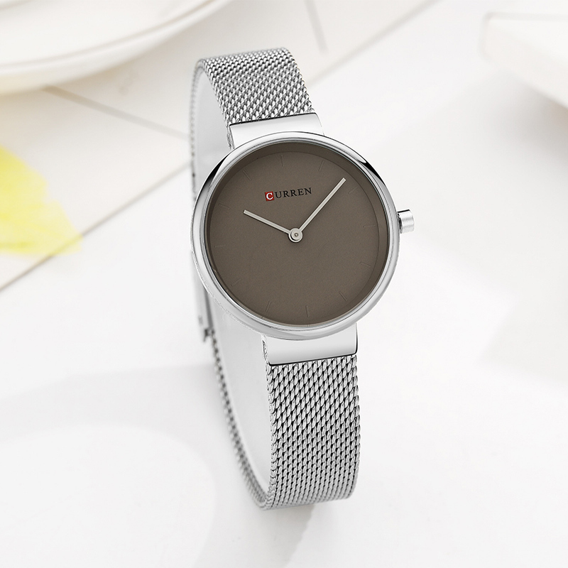 

CURREN Women Watch Quartz Top Brand Luxury Fashion Female Wristwatches Ladies Gift Relogio Feminino 210517, Silver gray