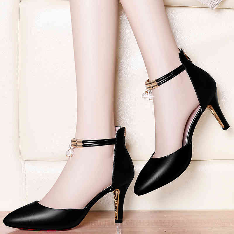 

Sandals Women's Beach Summer Ladies Girls Comfortable Ankle Strap Pointed Toe Female Soft Leather Outdoor Shoes J0331 PK8P, Summer shoes