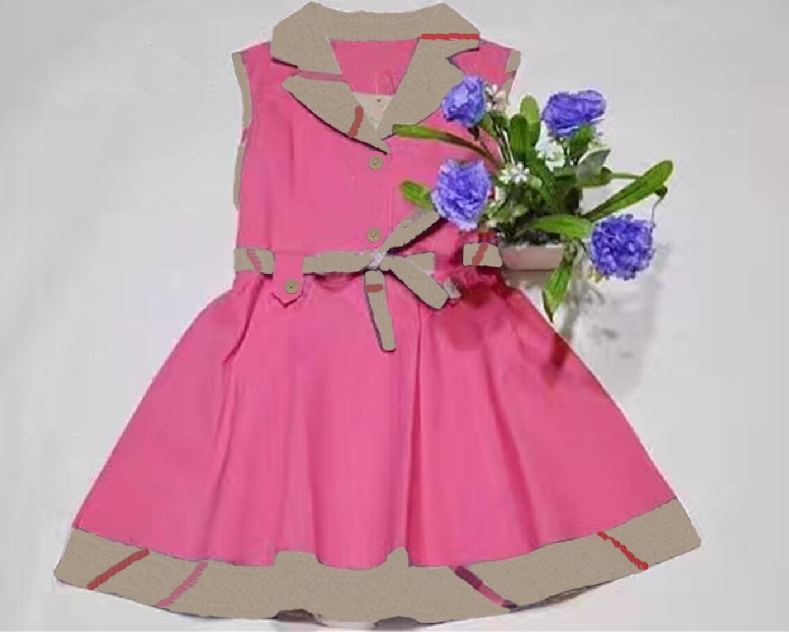 

baby girls dress summer newborn designers party dresses girl toddler kids clothes skirt, Plaid#1