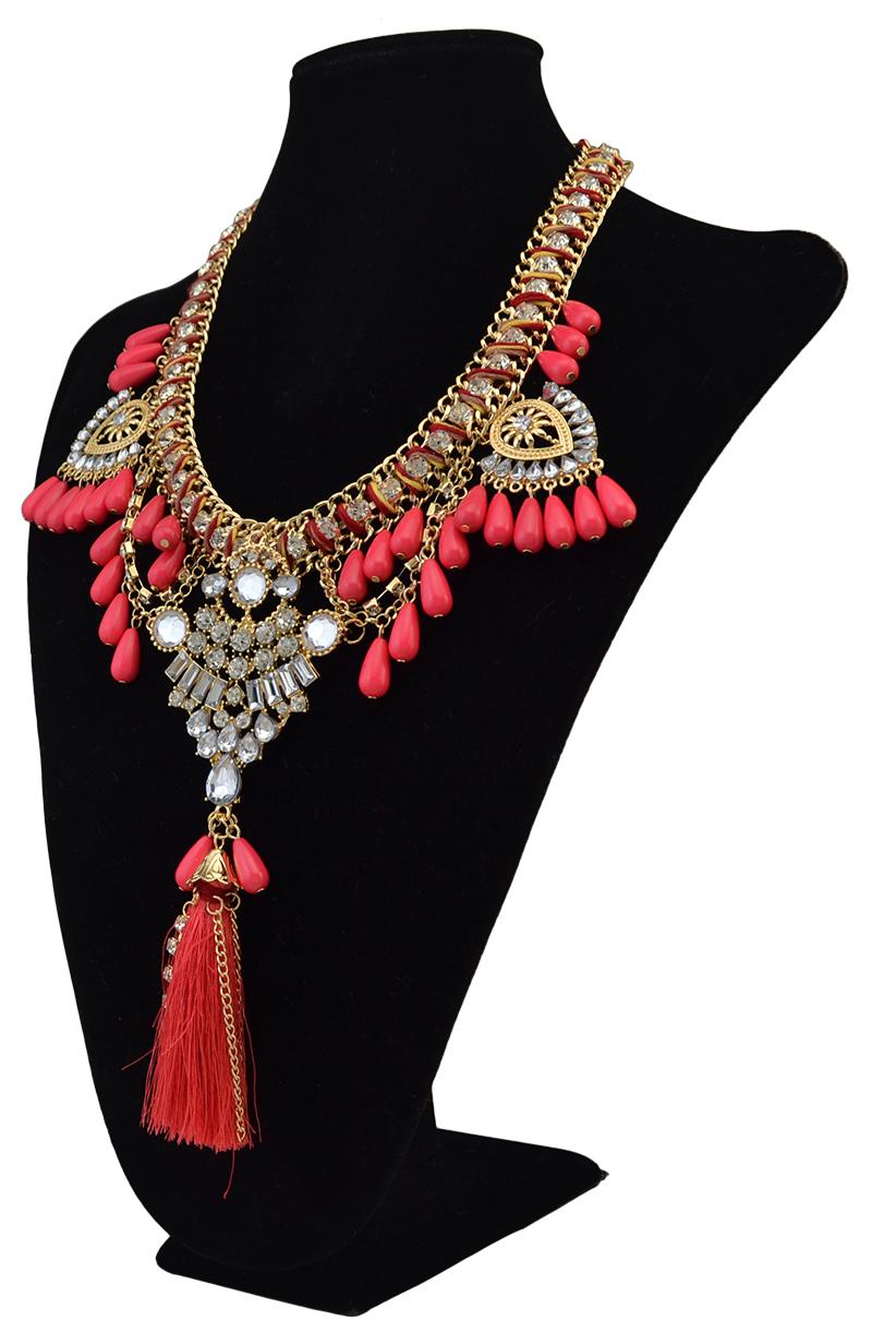 

Pendant Necklaces Bohemia Gypsy Lovely Crystal Long Tassel Necklace Statement Multilayer & Vintage Maxi Women Accessories
