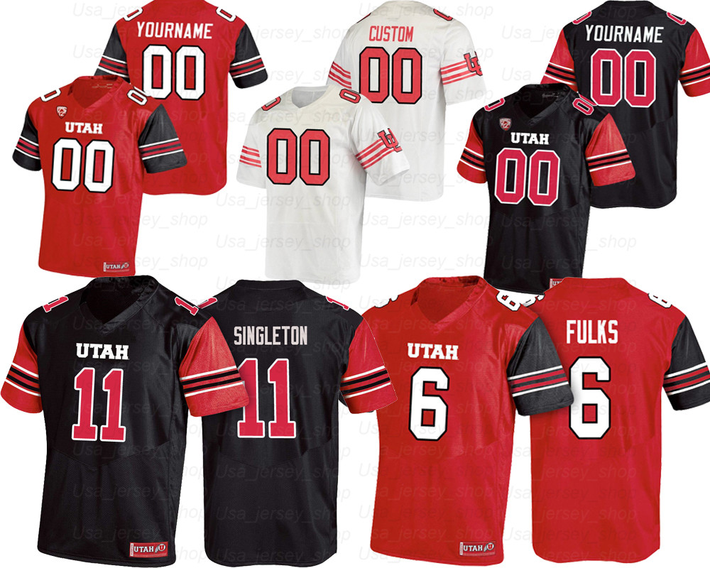 

Custom Utah Utes College Football Jerseys 6 Devin Brumfield 25 Jaylen Dixon 15 Jason Shelley 18 Britain Covey, Red ii