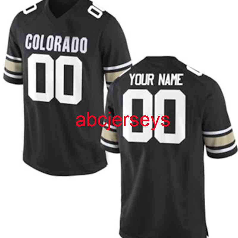 

Custom Stitched Colorado BUFFALOES CUSTOM Jersey Add any name number Men Women Youth Football Jersey -6XL, Black