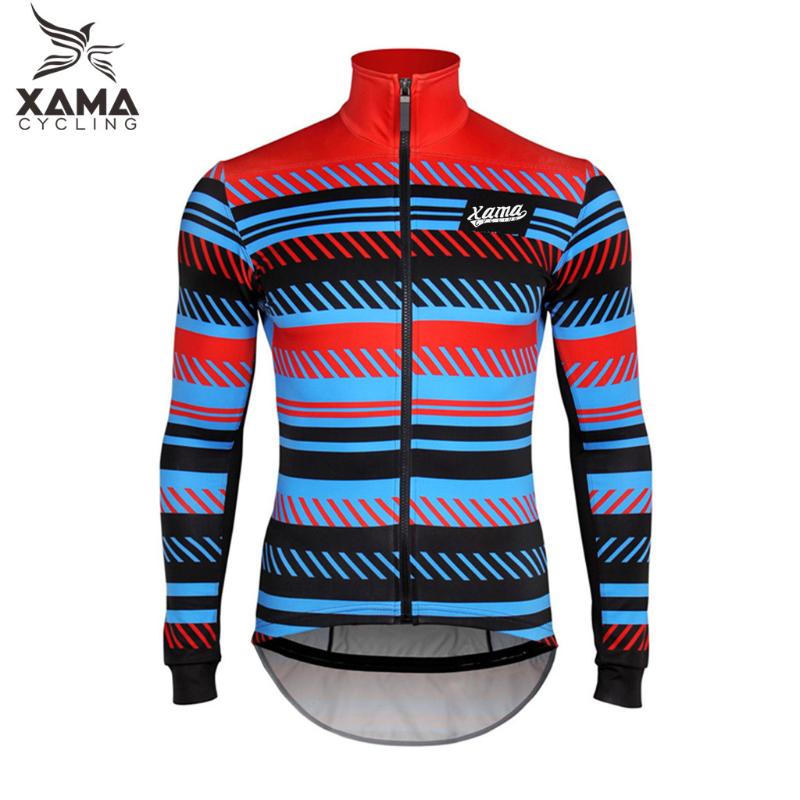 

Racing Sets 2022 Men's Cycling Jacket Winter Long Sleeve Jersey Bike Clothes Thermal Fleece MTB Bicycle Clothing Pro Team Maillot, Black;blue
