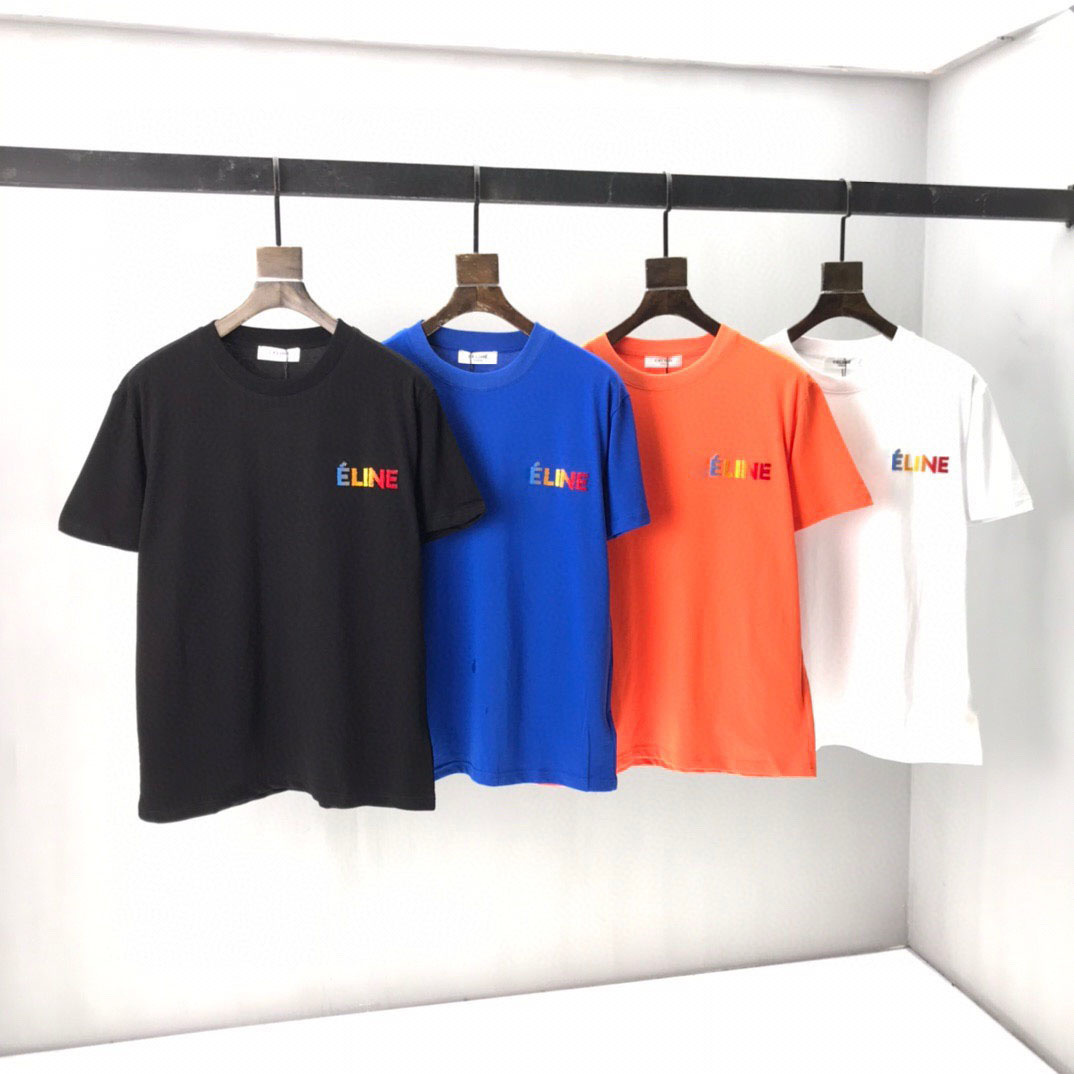 

2021ss spring and summer new high grade cotton printing short sleeve round neck panel T-Shirt Size: m-l-xl-xxl-xxxl Color: black white 2w3