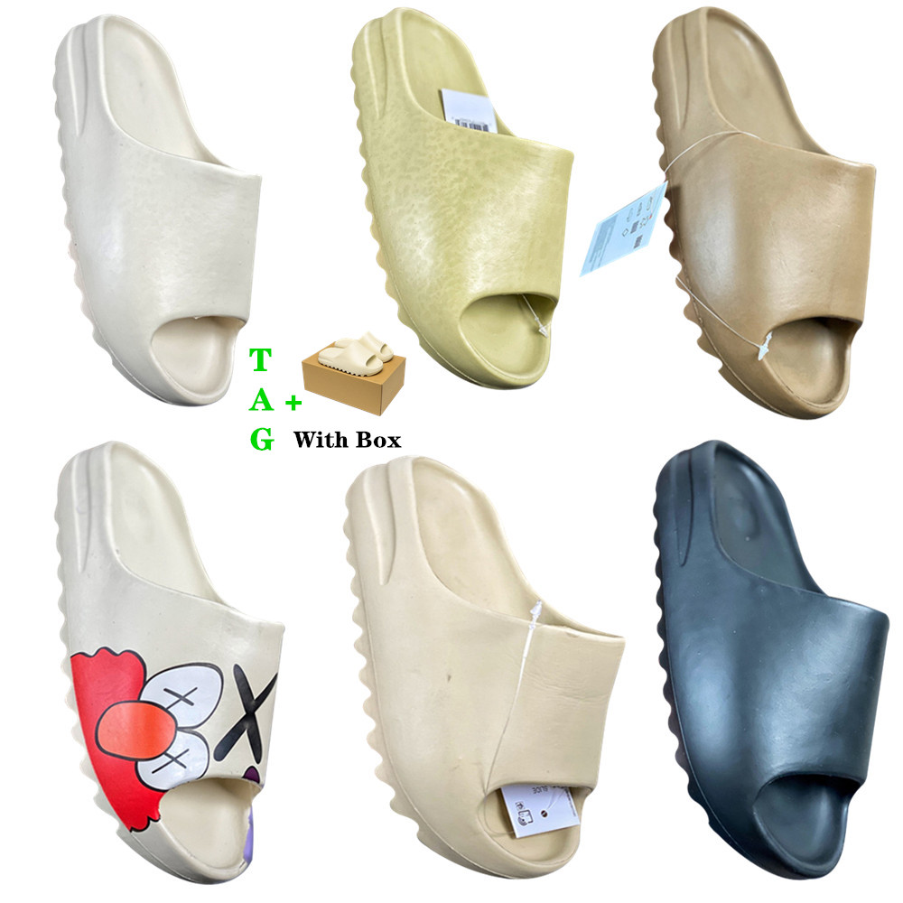 

Brand Man Woman Slipper Designers Fashion Classics Slide Graffiti Bone White Resin Desert Sand Rubber Summer Brown Black Mens Lady Sandals With Box Eur Size 36-45, 13