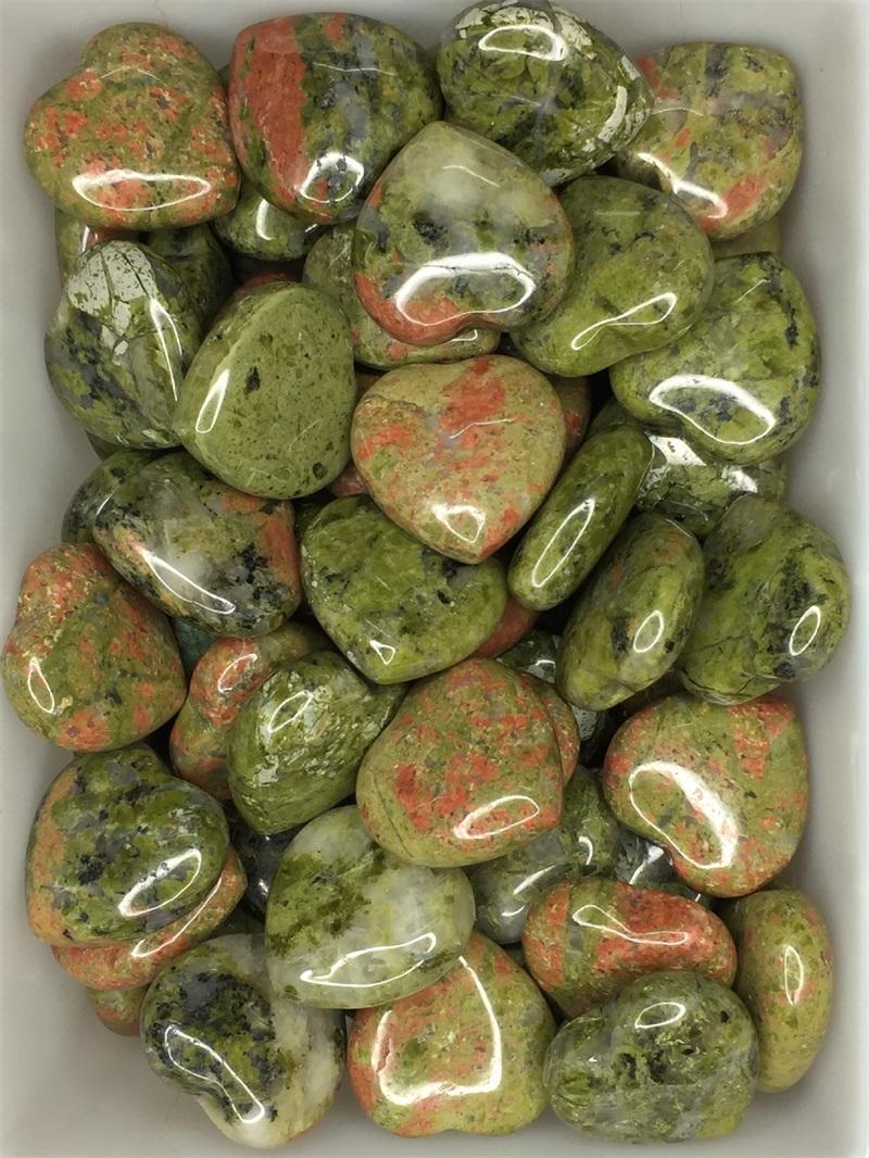 Love Heart Shaped Natural Stone Healing Crystals Stones Valentine Day Ornaments Multi Colour Jewelry Non Porous 1 7wt K2B